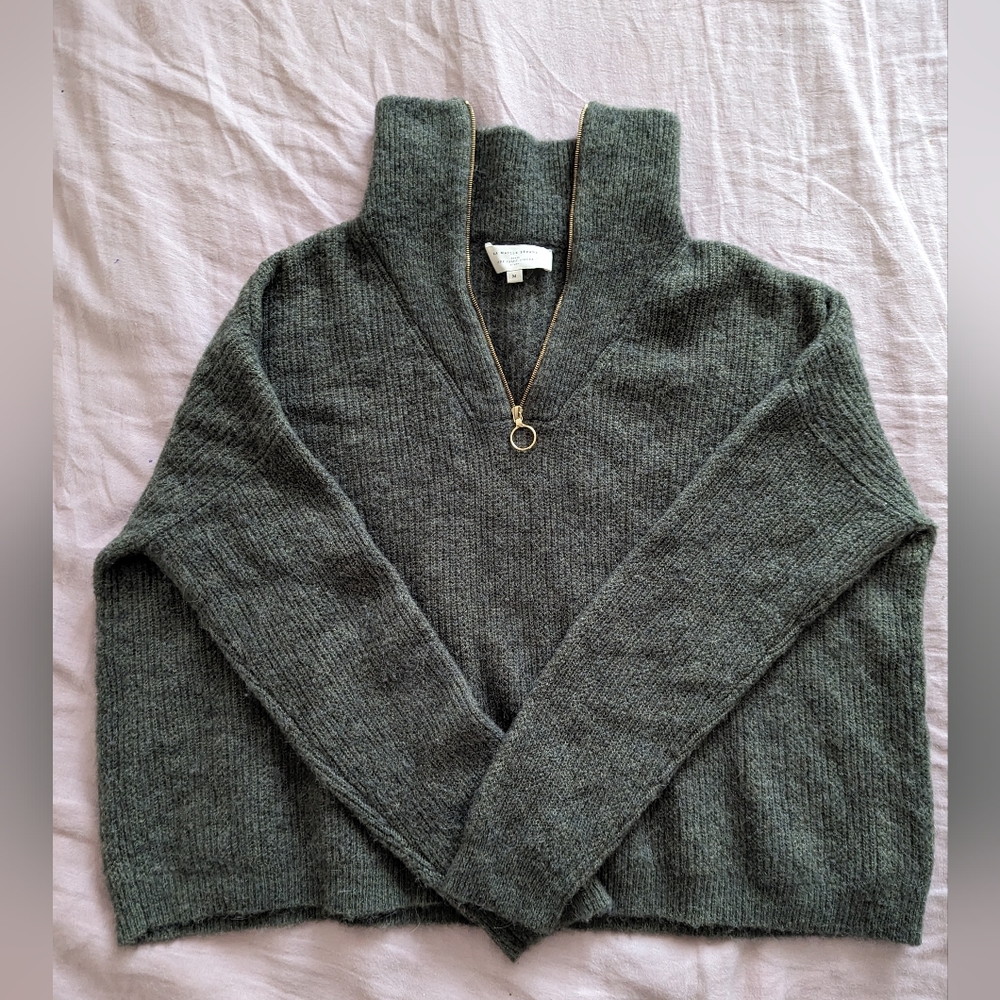 Used Sezane Johnny Sweater Green M